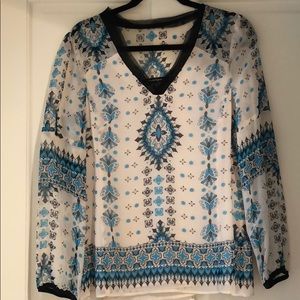 Fabulous Nanette Lepore Southwestern motif blouse